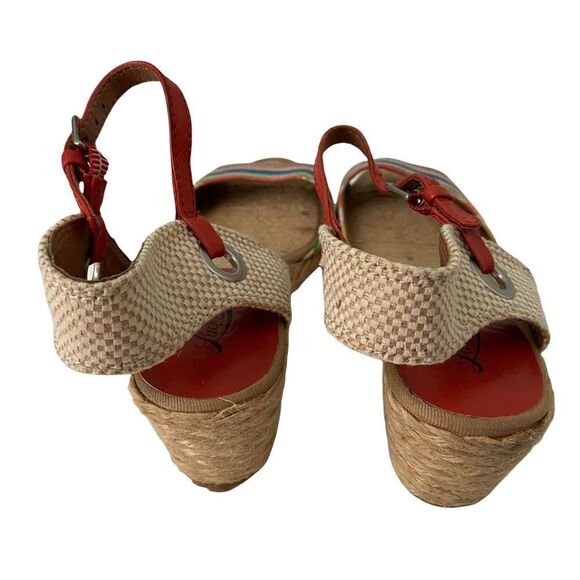 Lucky Brand Kyndra Multi-Color Espadrille Wedge Sandal in Size 8M - Picture 9 of 12